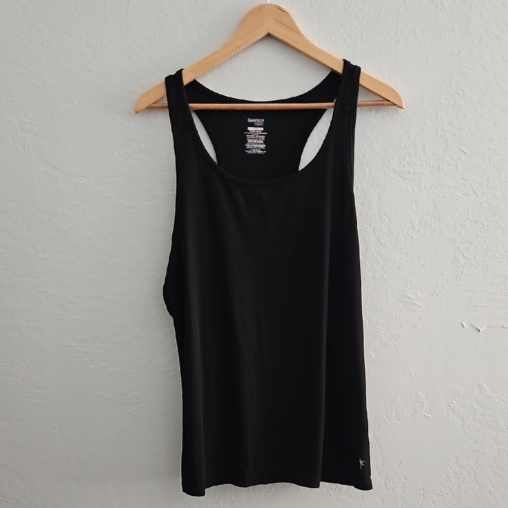 Danskin Black Fitted Athetic Tank Top EUC